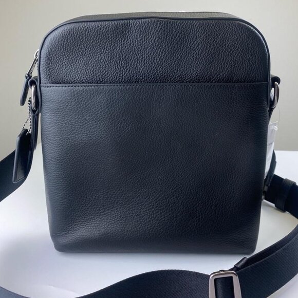Coach 4011 Houston Flight Smooth Leather Bag in Black - Picture 5 of 7